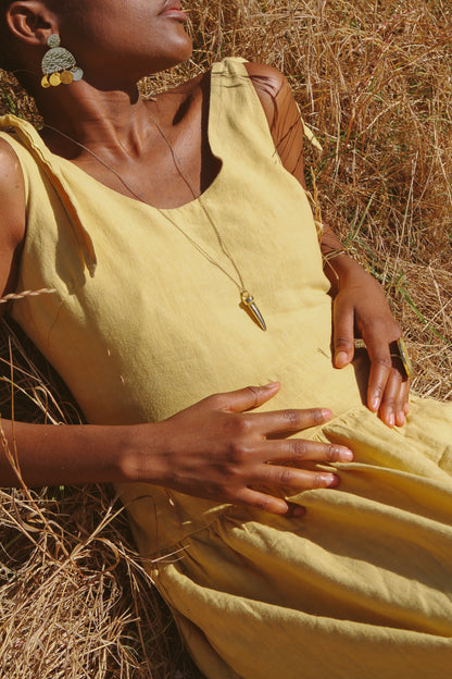 Brass Tooth Necklace