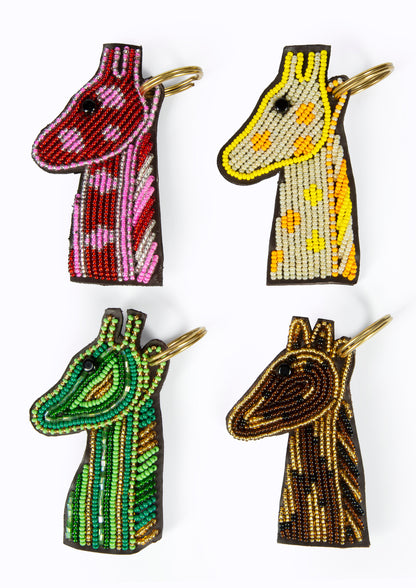 Leather Beaded Keyrings