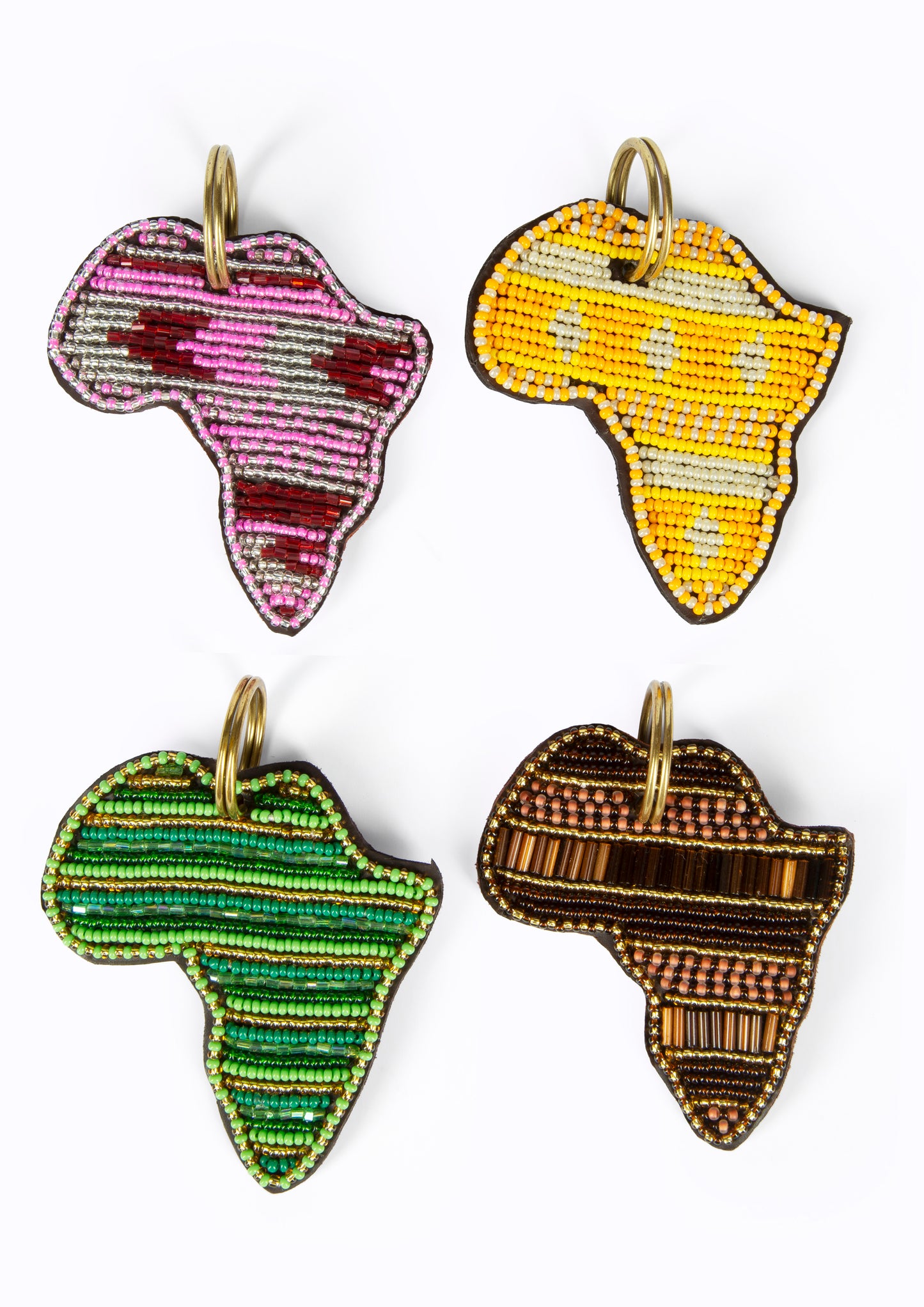 Leather Beaded Keyrings